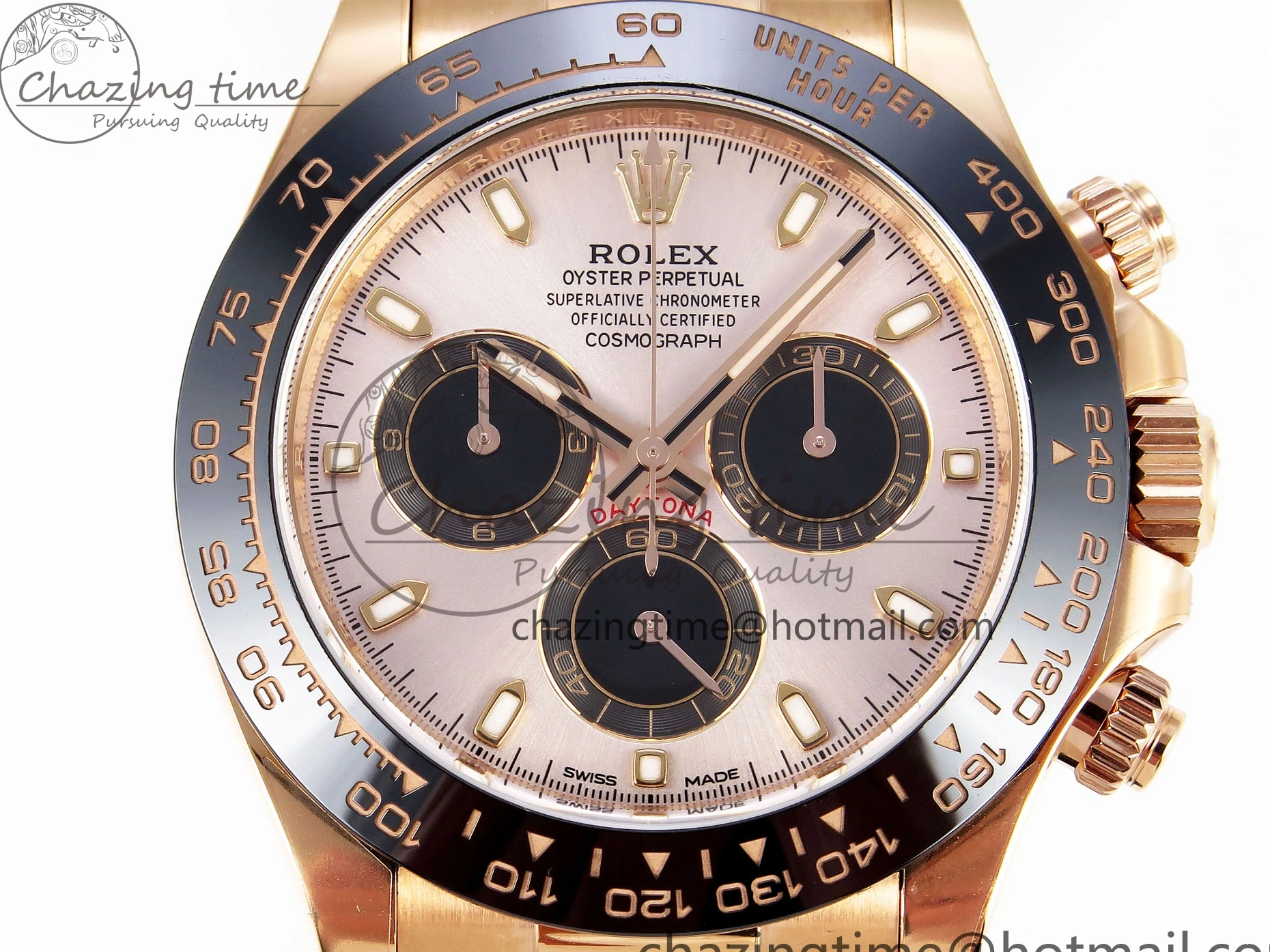 MiroTime 0322 Daytona 116515 Clean 1:1 Best Edition Silver Dial RG Markers on Oysterflex Strap SA4130 V WrinkleFree 1965